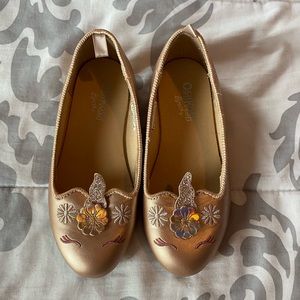 OshKosh B’Gosh Rose Gold Unicorn Dress Shoes